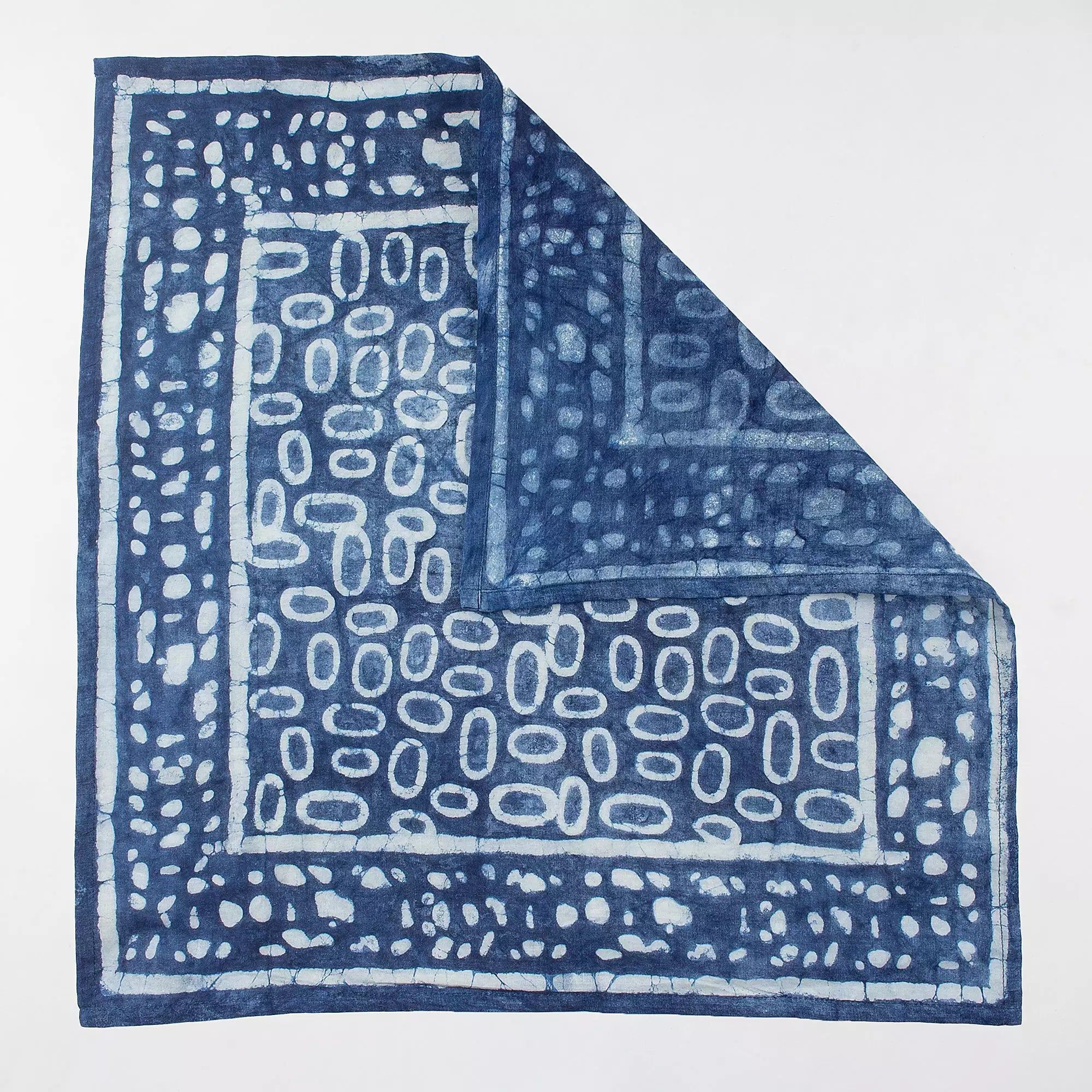 Blue Bandana Cotton Hand Block Print for Women 598